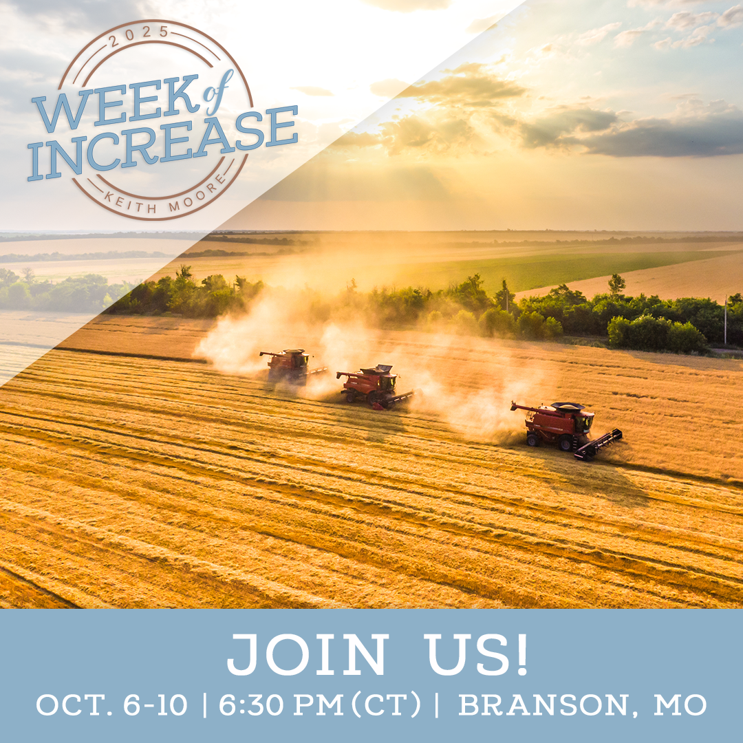 Join us for Week Of Increase October 6-10 in Branson, MO!